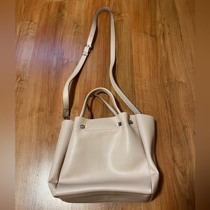 Zara shoulder bag in light peach color